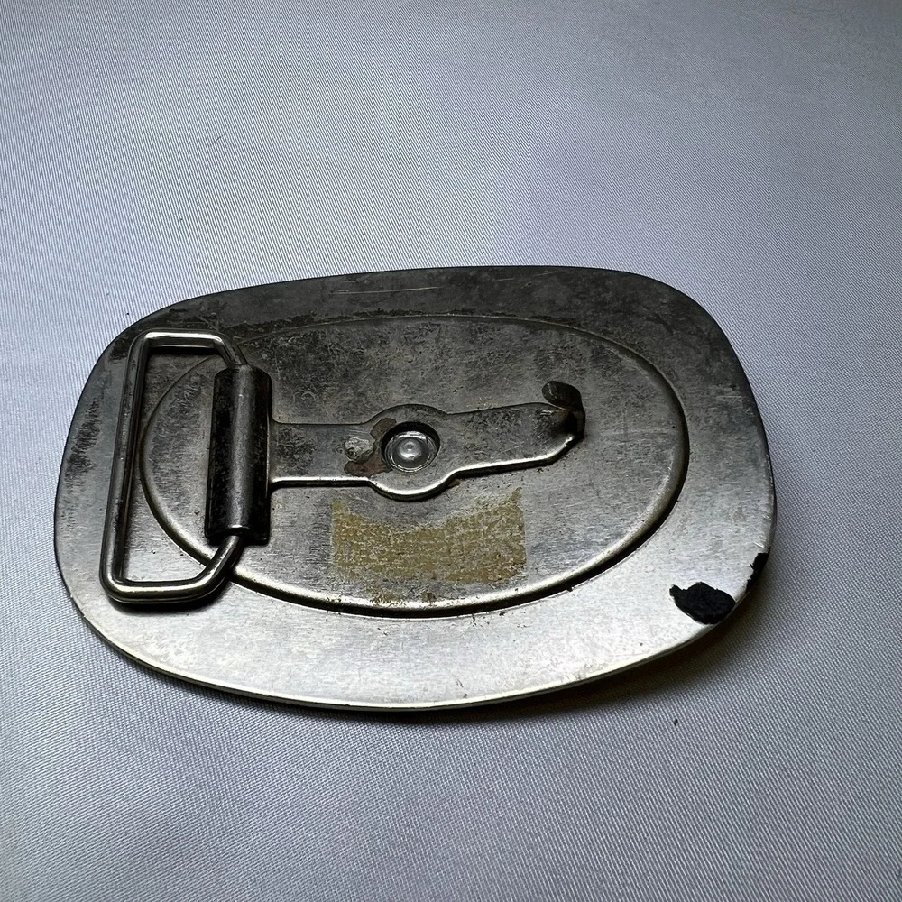 Reining Western Belt Buckle Rodeo Silver And Black‎